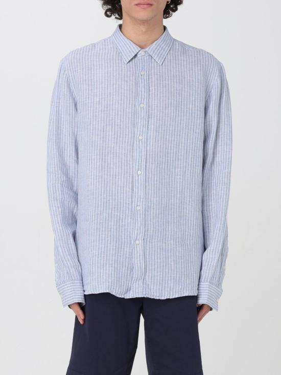 25FW 마이클 코어스 긴팔 셔츠 CS5403VHCB 436 Gnawed Blue