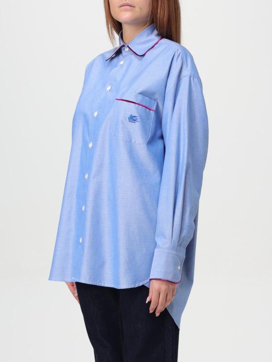 24FW 에트로 블라우스 WRIA002899TU5H6 B0037 Gnawed Blue - ETRO