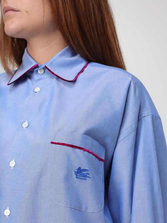 24FW 에트로 블라우스 WRIA002899TU5H6 B0037 Gnawed Blue - ETRO