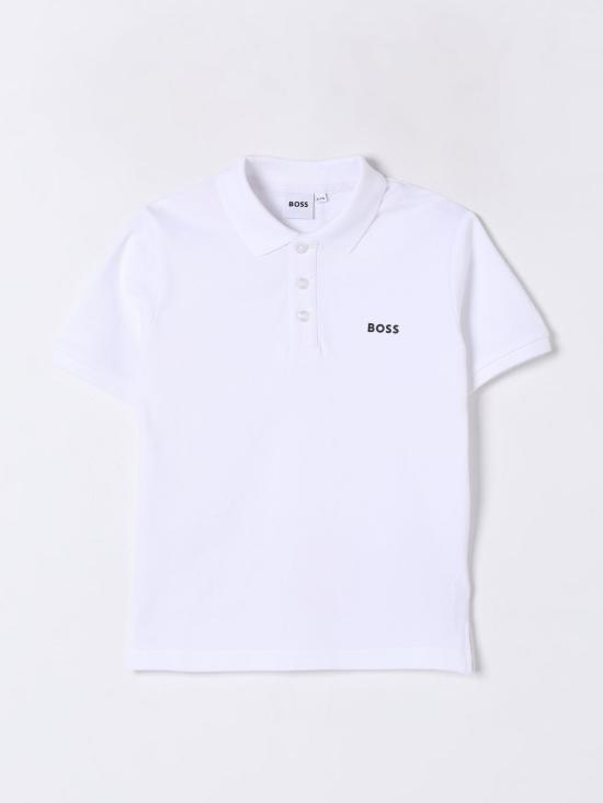 25FW [키즈] 보스 폴로 셔츠 J52014 10P White