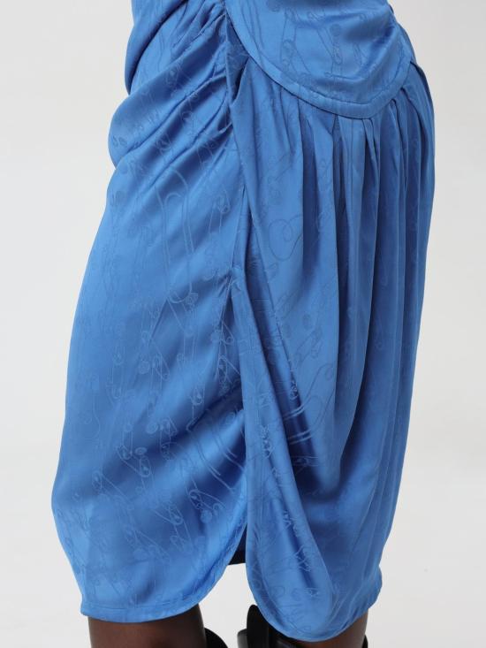 24FW 비비안웨스트우드 미디 원피스 1101031TW00WV K208 Blue - VIVIENNE WESTWOOD