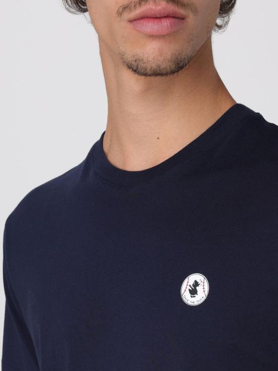 25FW 세이브더덕 반팔 티셔츠 DT1709MBESY20 90000 Blue - SAVE THE DUCK