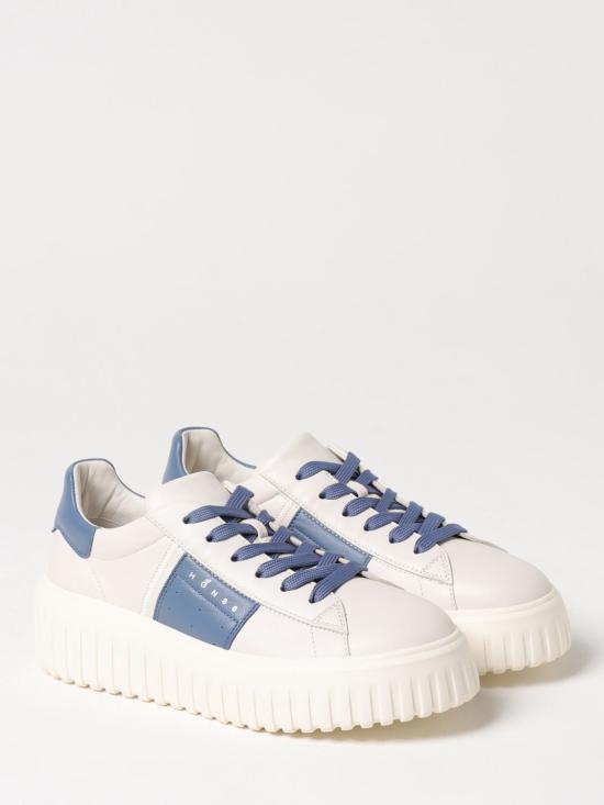 25FW 호간 뮬/슬리퍼 HXW6450FO70LE9 0CAR Gnawed Blue - HOGAN