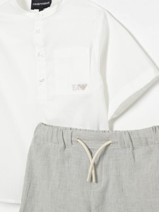 25SS [키즈] 엠포리오 아르마니 캐주얼 세트 EB000172AF12683 M1017 White - EMPORIO ARMANI