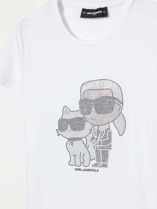 25FW [키즈] 칼라거펠트 티셔츠 Z30489 10P White - KARL LAGERFELD