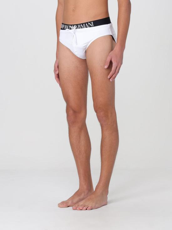 25SS 엠포리오 아르마니 스윔팬츠 EM000582 AF12329 U0002 White - EMPORIO ARMANI
