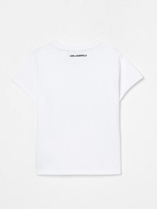 25FW [키즈] 칼라거펠트 티셔츠 Z30486 10P White - KARL LAGERFELD