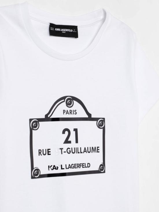 25FW [키즈] 칼라거펠트 티셔츠 Z30486 10P White - KARL LAGERFELD