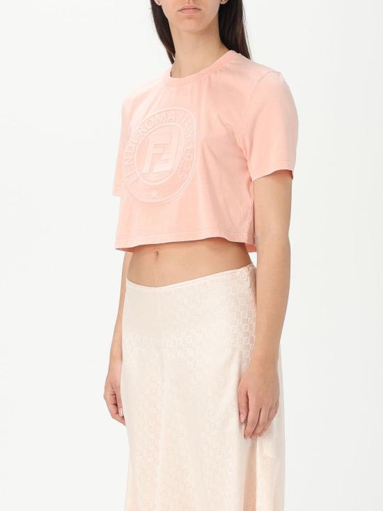 25FW 펜디 반팔 티셔츠 FS9715ASNI F1RX7 Pink - FENDI