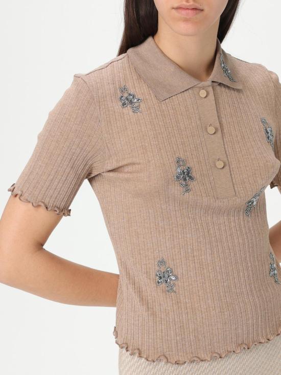 25SS 펜디 폴로 티셔츠 FS9713ASNG F1SA0 Camel - FENDI