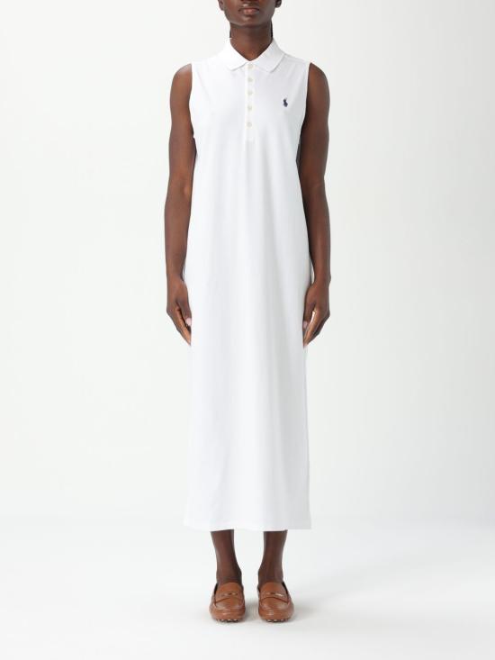 25SS 폴로 랄프로렌 롱 원피스 211968292 001 White