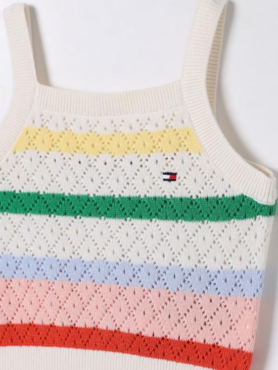 25SS [키즈] 타미힐피거 탑 KG0KG08466 Z00 Yellow Cream - TOMMY HILFIGER