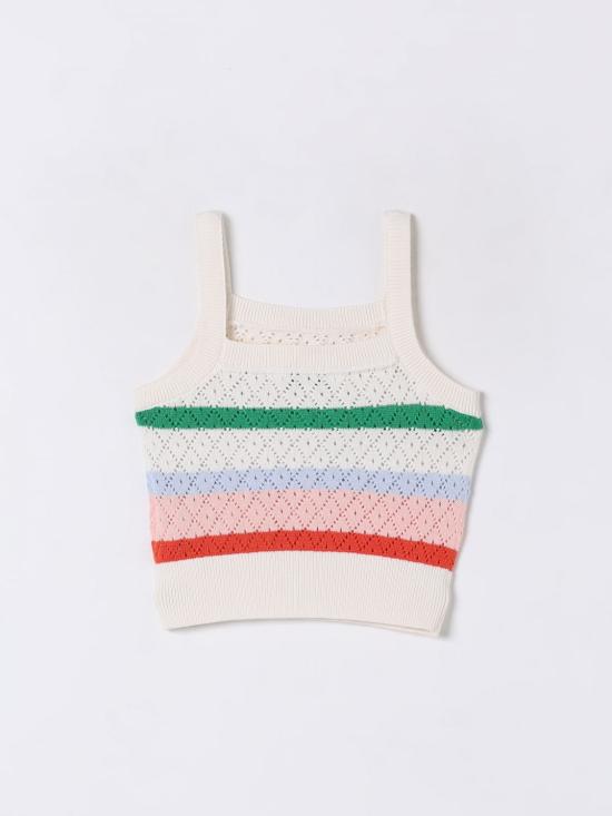 25SS [키즈] 타미힐피거 탑 KG0KG08466 Z00 Yellow Cream - TOMMY HILFIGER