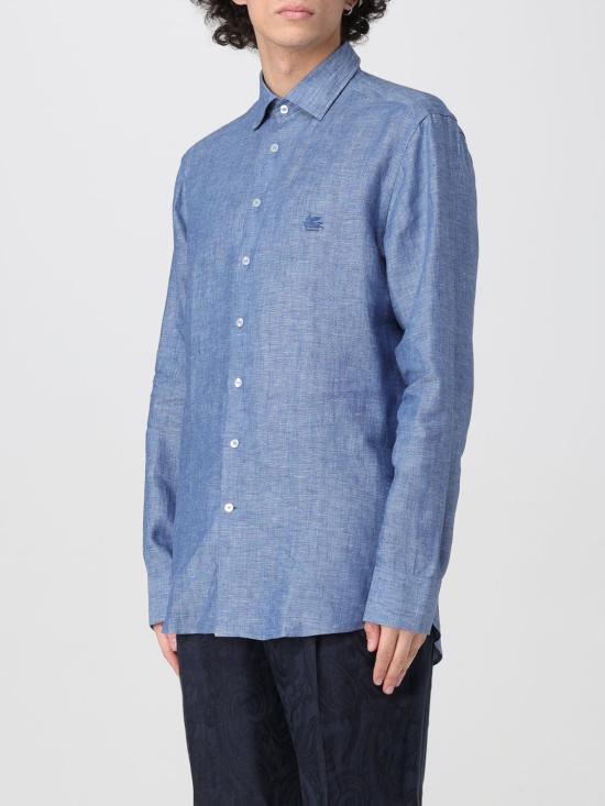 25FW 에트로 긴팔 셔츠 MRIB000299TU3F3 B0068 Blue - ETRO