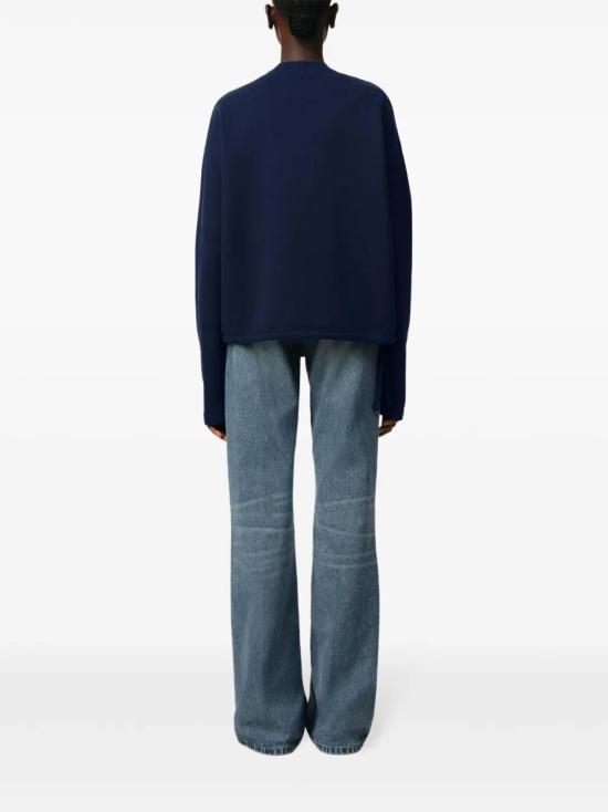  아미 긴팔 티셔츠 E25FSW060730 midnight blue - AMI