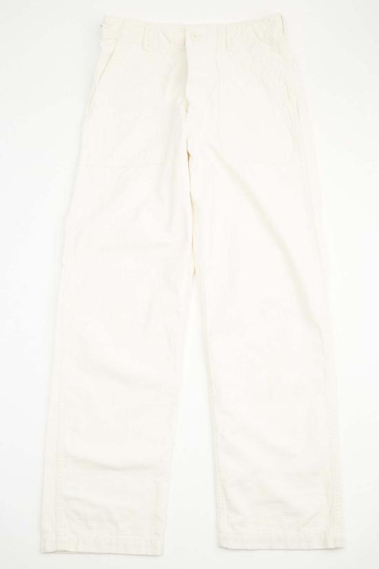  오어슬로우 스트레이트 팬츠 오슬로 레귤러 핏 어스 아미 퍼티그 팬츠 에크루