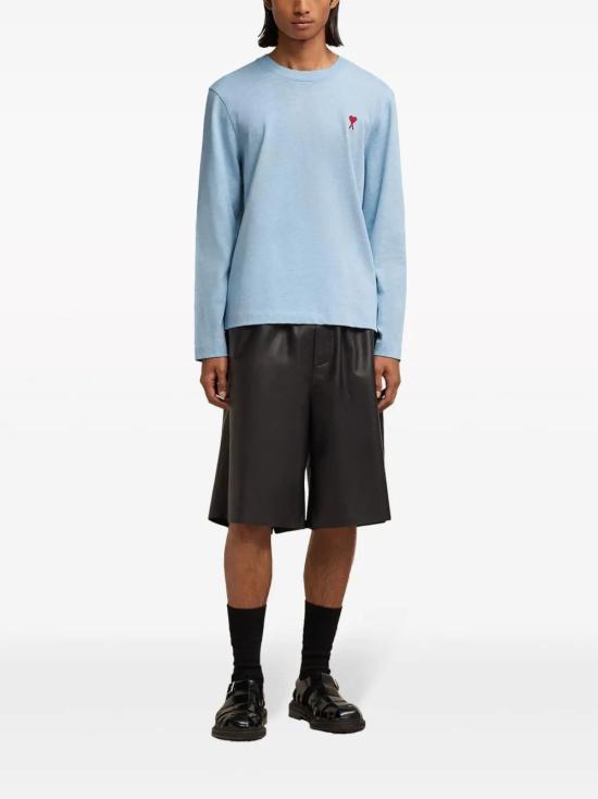  아미 긴팔 티셔츠 E24UTS205726 blue - AMI