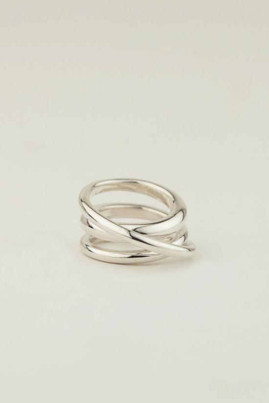  엠엠 드럭 반지 Mm Druck Trois  스털링 실버 - MM DRUCK