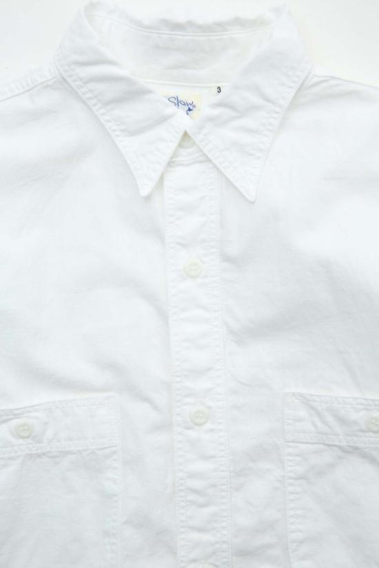  오어슬로우 긴팔 셔츠 Or Slow Relax Fit Chambray 워크  화이트 - ORSLOW