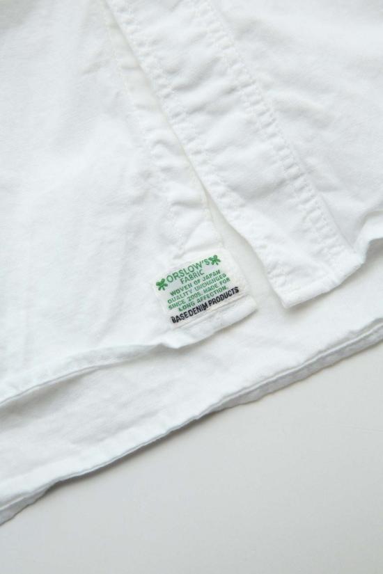  오어슬로우 긴팔 셔츠 Or Slow Relax Fit Chambray 워크  화이트 - ORSLOW