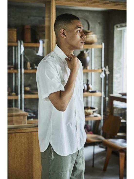  오어슬로우 반팔 셔츠 Or Slow 반팔 샴브레이 워크  화이트 - ORSLOW