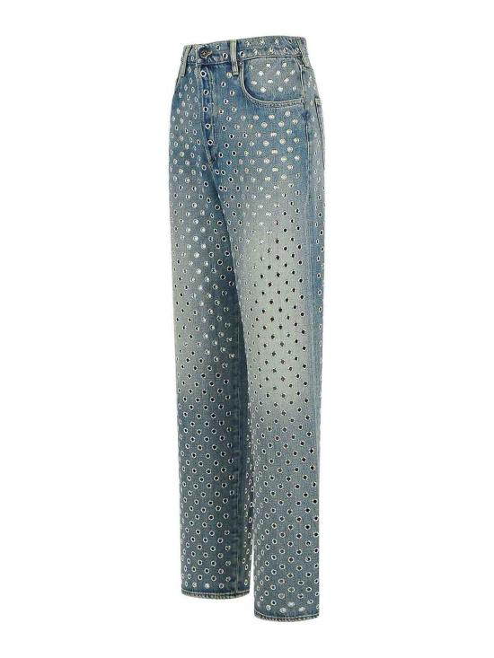  골든구스 스트레이트 팬츠 GWP00844P00196250100 Light Blue - GOLDEN GOOSE