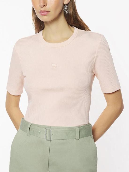  메종키츠네 반팔 티셔츠 OW00124KJ0134 powder - MAISON KITSUNE