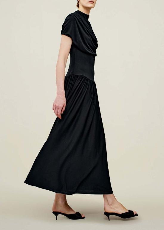  칼마이어 롱 원피스 빅토리아 가운 블랙 - KALLMEYER