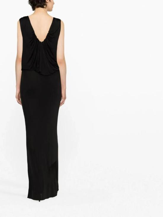  생로랑 롱 원피스 723241PCEXY7F98 black - SAINT LAURENT