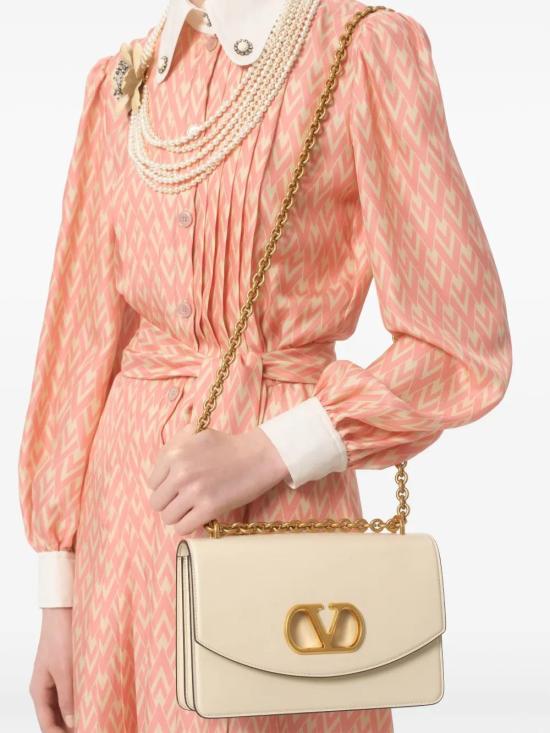  발렌티노 가라바니 미디 원피스 BVAEX290R salmon - VALENTINO GARAVANI