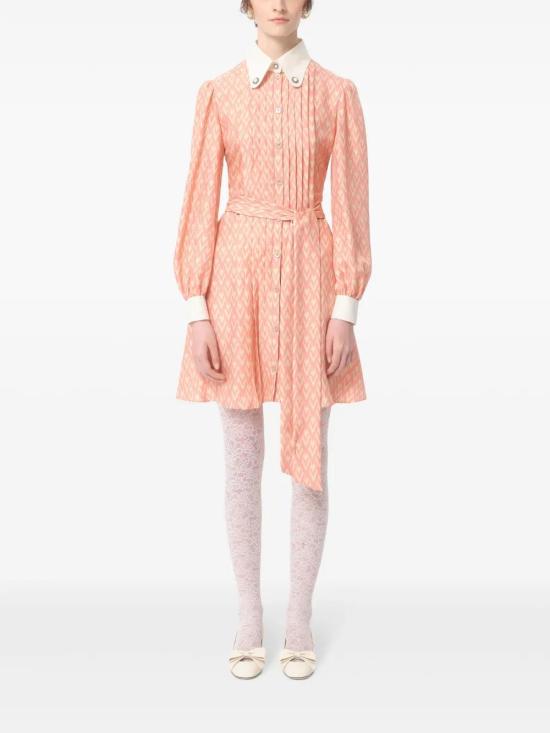  발렌티노 가라바니 미디 원피스 BVAEX290R salmon - VALENTINO GARAVANI