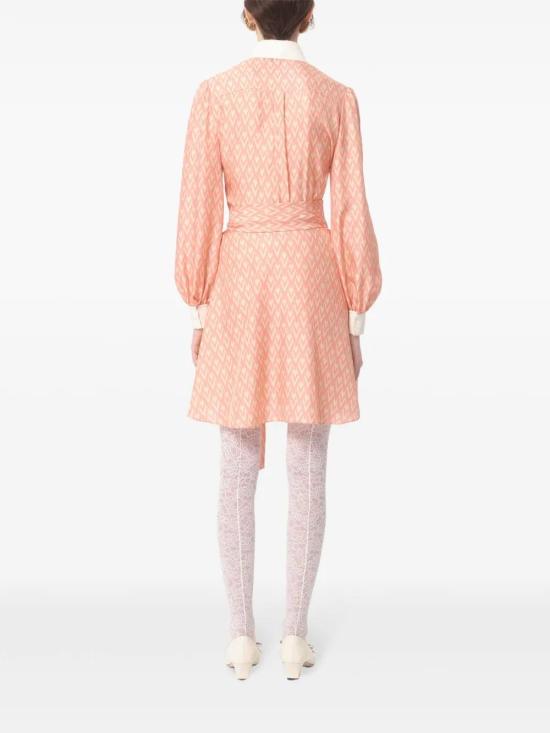  발렌티노 가라바니 미디 원피스 BVAEX290R salmon - VALENTINO GARAVANI
