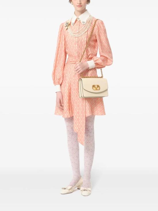  발렌티노 가라바니 미디 원피스 BVAEX290R salmon - VALENTINO GARAVANI