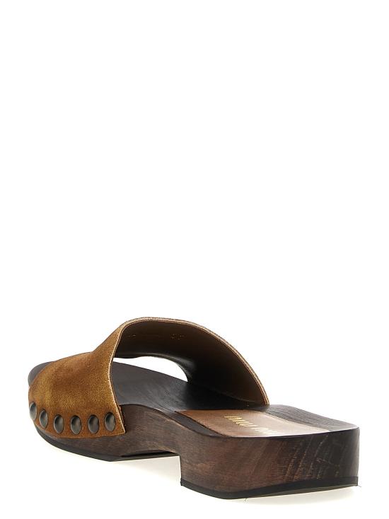 25SS 미우미우 샌들 5Z425EFA030Z5OF0401 Brown - MIU MIU