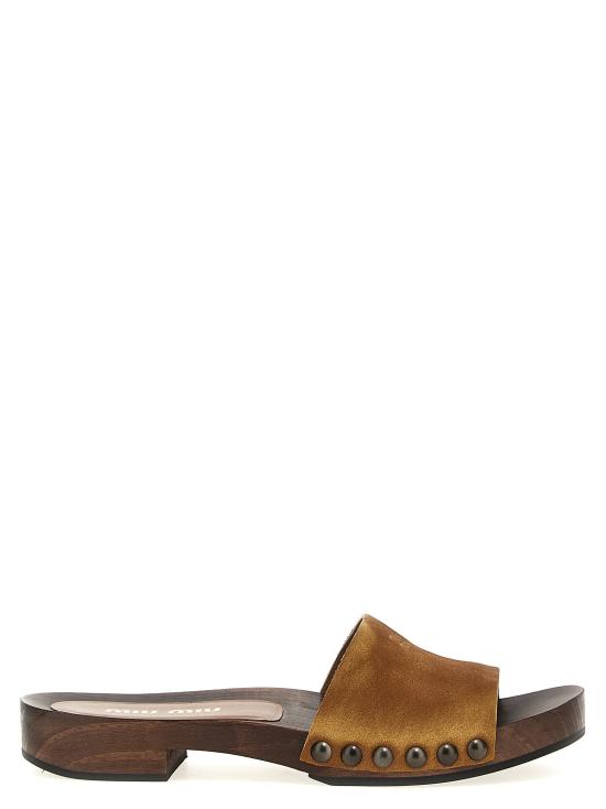 25SS 미우미우 샌들 5Z425EFA030Z5OF0401 Brown