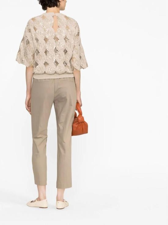  브루넬로 쿠치넬리 크롭 팬츠 M0F70P1673C8704 - BRUNELLO CUCINELLI