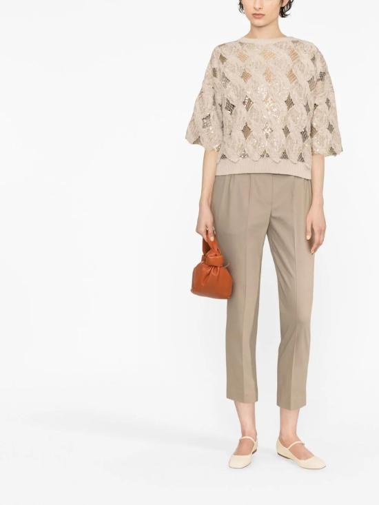  브루넬로 쿠치넬리 크롭 팬츠 M0F70P1673C8704 - BRUNELLO CUCINELLI