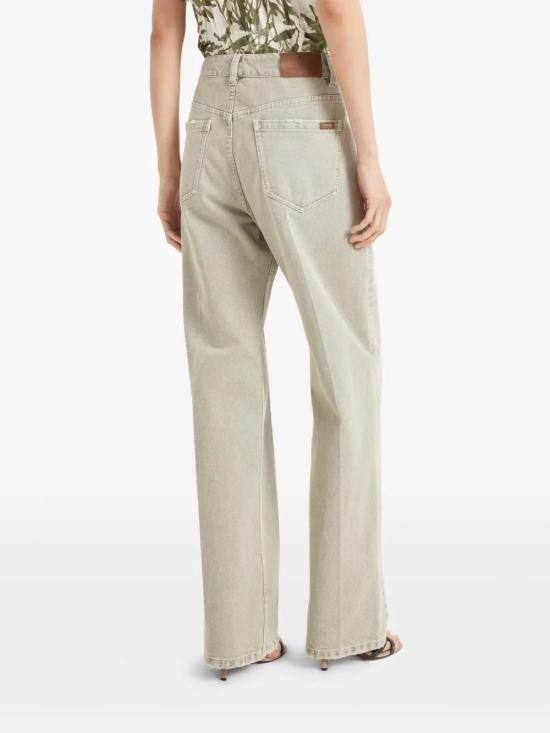  브루넬로 쿠치넬리 데님 팬츠 M0H81P5568C3265 olive green - BRUNELLO CUCINELLI