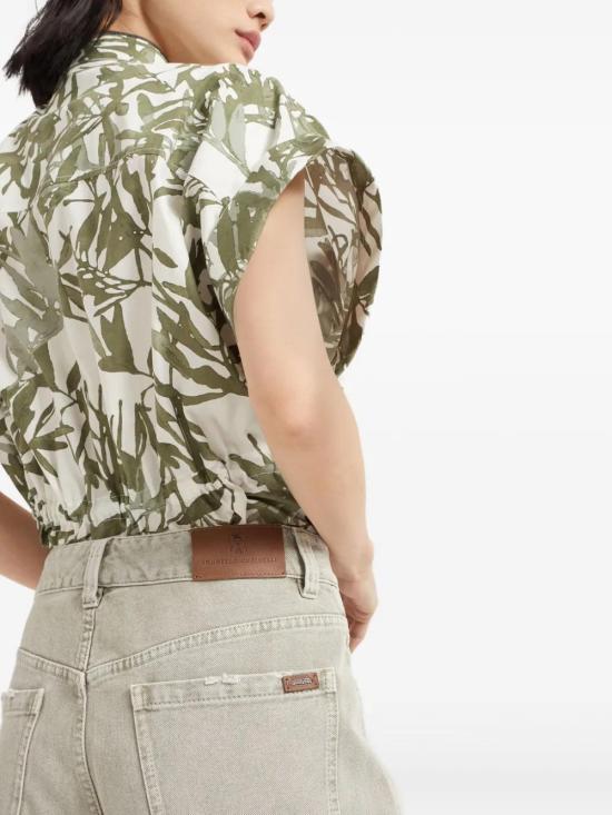  브루넬로 쿠치넬리 데님 팬츠 M0H81P5568C3265 olive green - BRUNELLO CUCINELLI