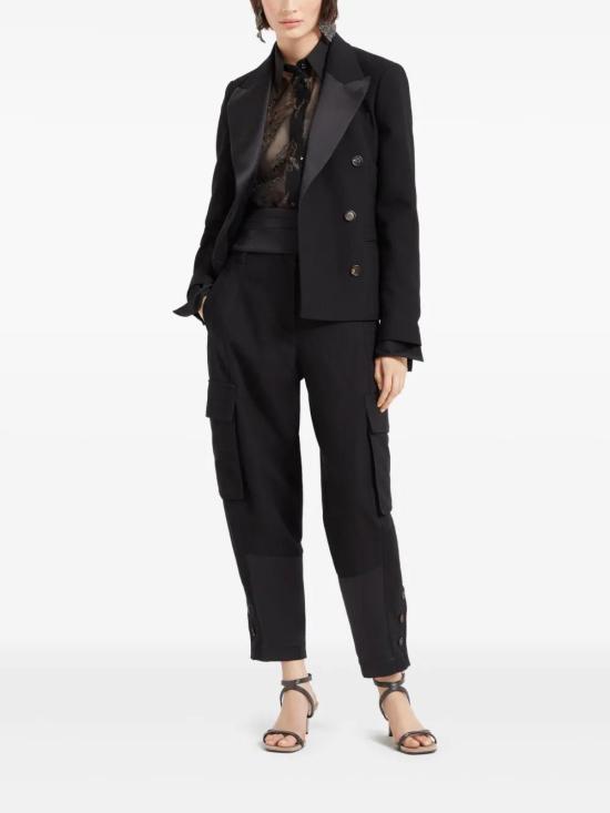  브루넬로 쿠치넬리 블라우스 MF940HH626C101 black - BRUNELLO CUCINELLI