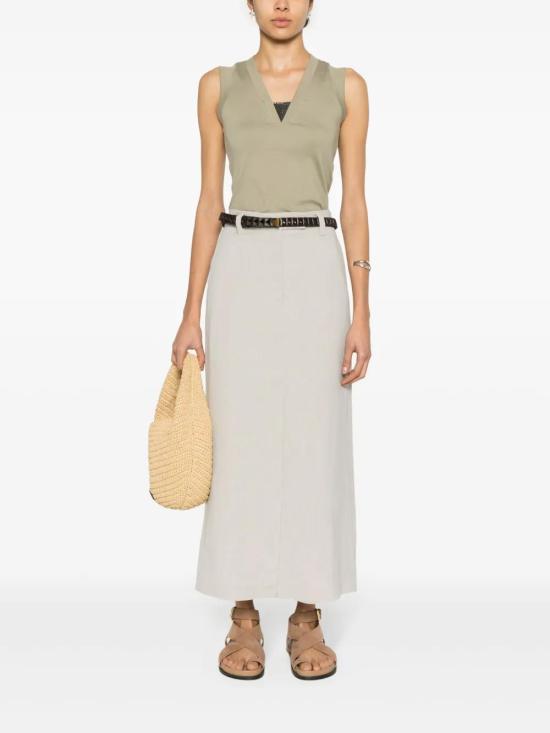  브루넬로 쿠치넬리 미디 스커트 MH126G3590C8948 - BRUNELLO CUCINELLI