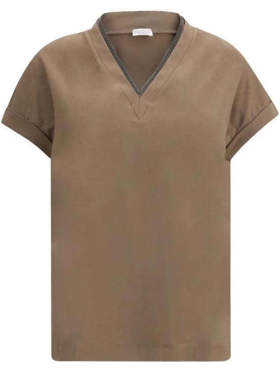  브루넬로 쿠치넬리 긴팔 티셔츠 M0T18BD222C8705