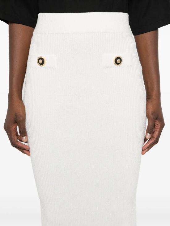  발망 숏팬츠 EF1LD022KI10 white - BALMAIN