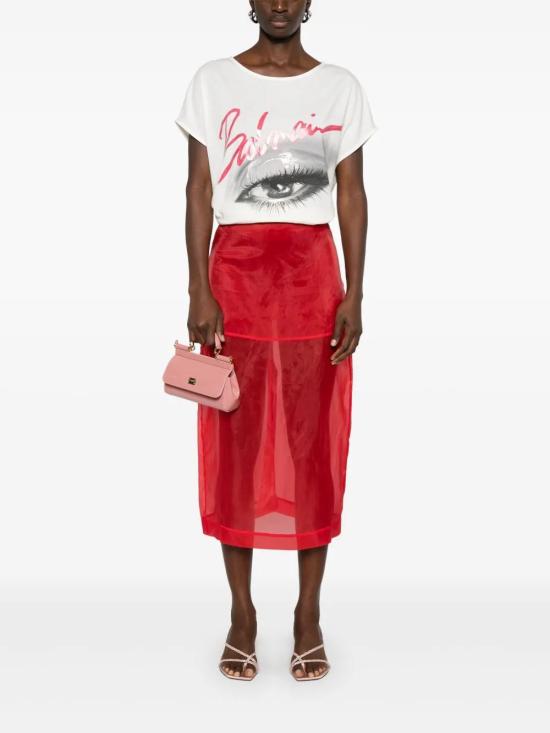  발망 반팔 티셔츠 EF0EG012GE84 white - BALMAIN