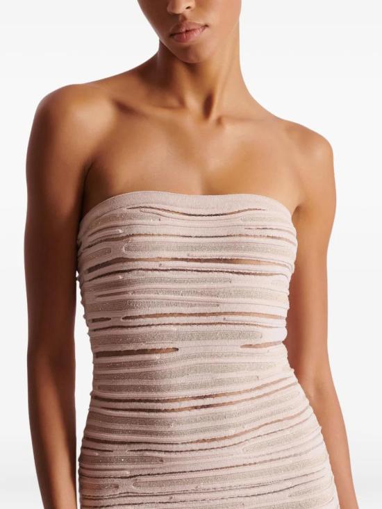  발망 롱 원피스 EF0RG065KI39 - BALMAIN