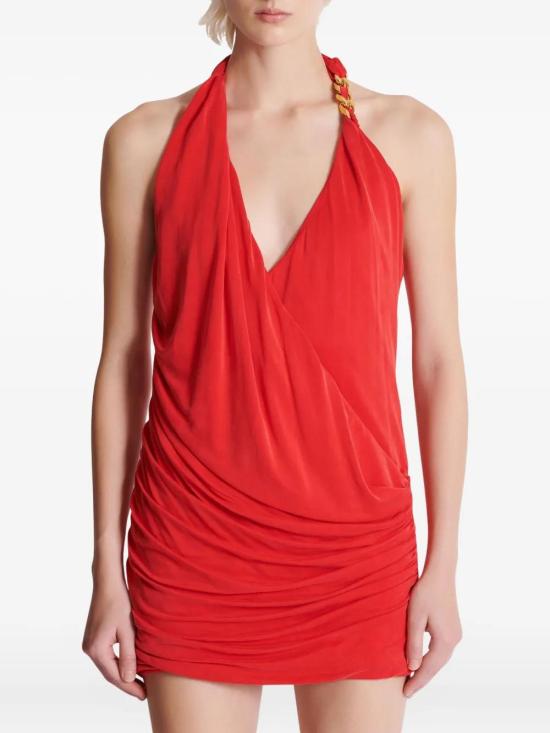  발망 숏 원피스 EF0R5113JJ77 - BALMAIN