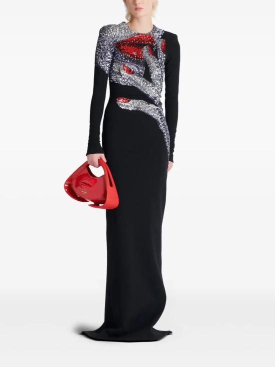  발망 롱 원피스 EF0RR960PC93 - BALMAIN