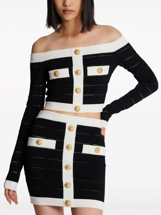  발망 스웨터 DF1AO155KG59 - BALMAIN