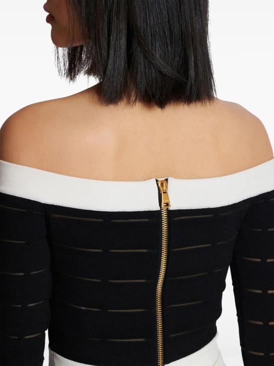  발망 스웨터 DF1AO155KG59 - BALMAIN