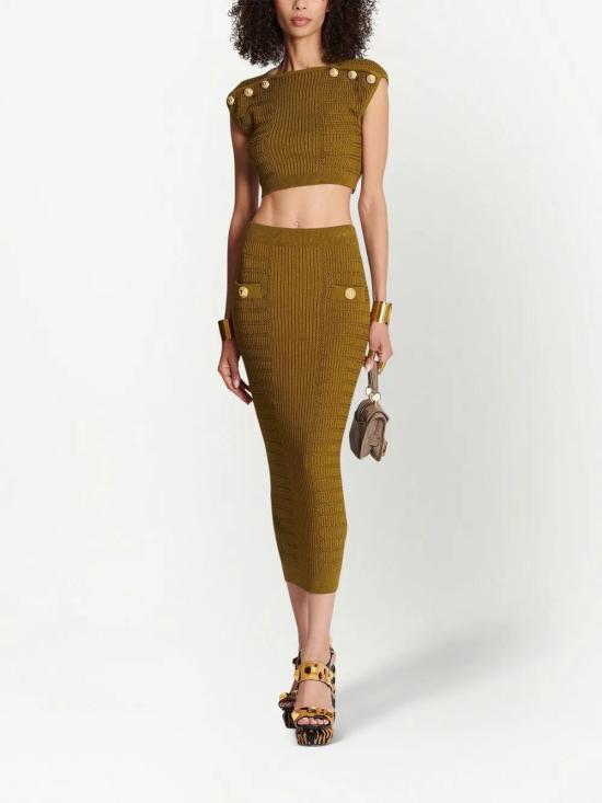  발망 민소매 티셔츠 AF1AI075KE10 - BALMAIN